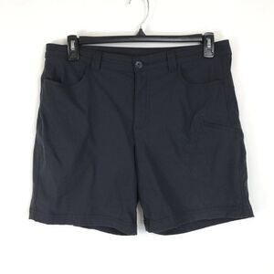 Eddie Bauer Trail Short Women's Plus Size 14 Black Stretch Active Travel Outdoor